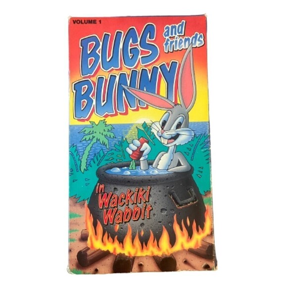 Bugs Bunny & Friends Wackiki Wabbit Cartoon 1990 30 Min VHS Kids Animation - Picture 1 of 5